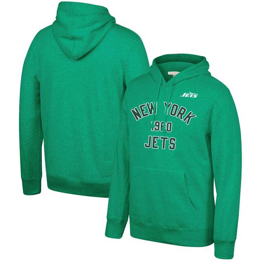 New York Jets Mitchell & Ness Team History Pullover Hoodie Green,We sell and wholesale New York Jets Mitchell & Ness Team History Pullover Hoodie Green on line form chian!